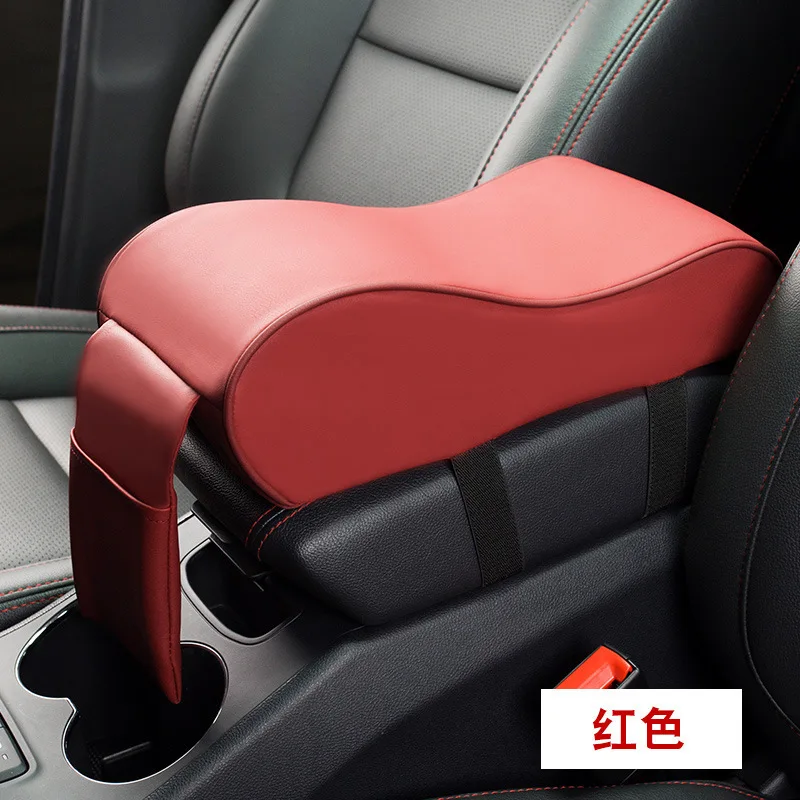 Box Cover Leather Mat Interior Accessories Car Armrest Memory Foam Mat Soft Pad 