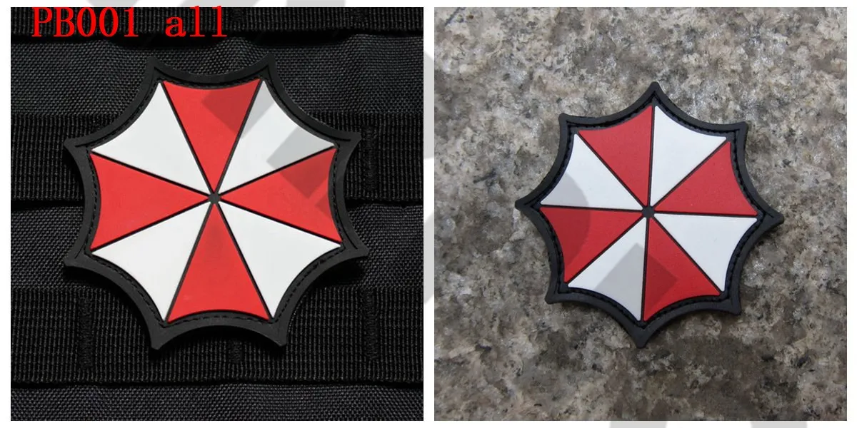 3D PVC patch Biohazard Umbrella Corporation LOGO