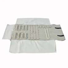 Сумка для демонстрации ювелирных изделий переносная сумка для ювелирных украшений для путешествий украшения в стиле рок-н-ролл Органайзер черный бархатный чехол для хранения