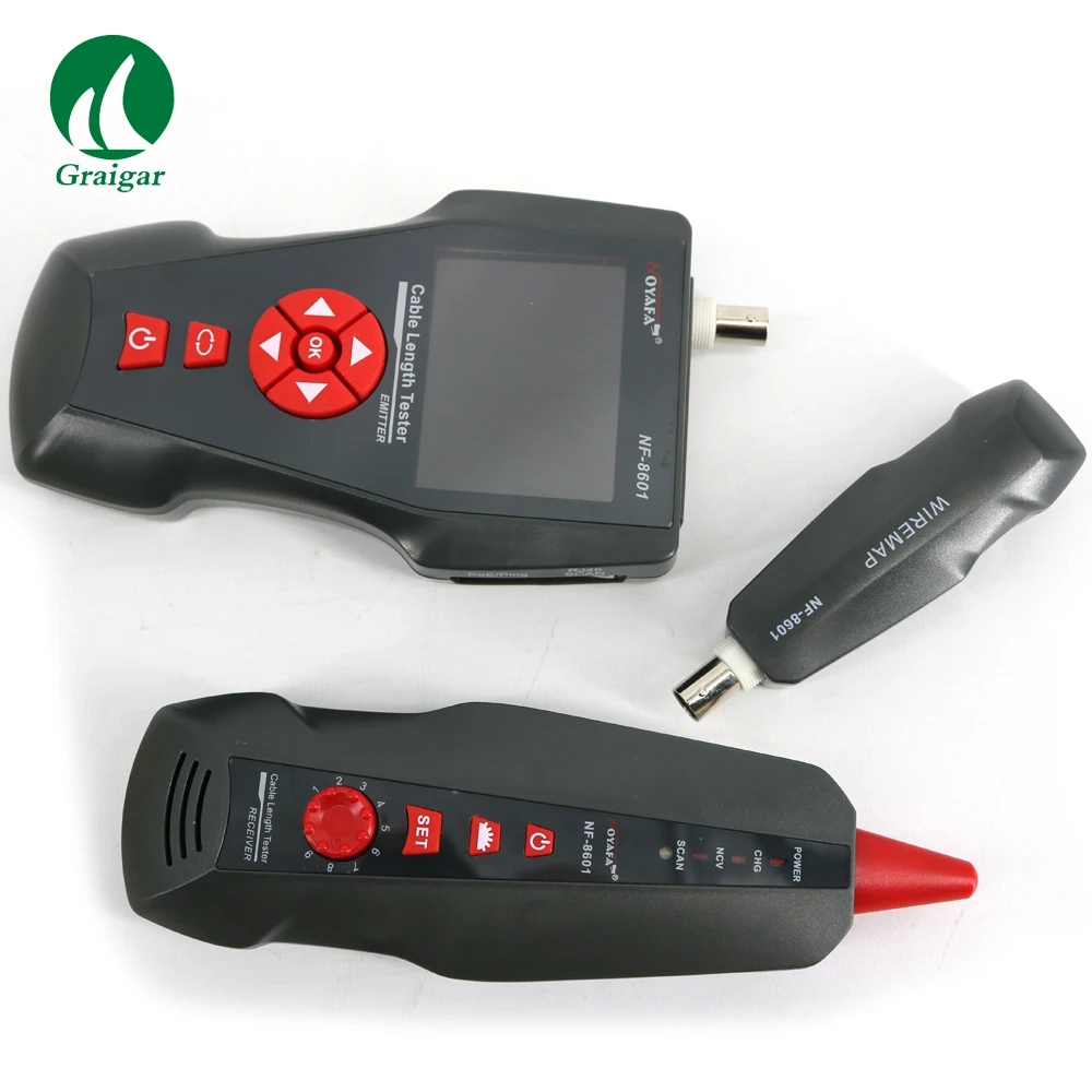 

Multifunctional NOYAFA NF-8601 LAN Network Cable Tester for Diagnose Tone BNC POE/PING RJ45 RJ11 Phone Wire Tracker + LCD LED