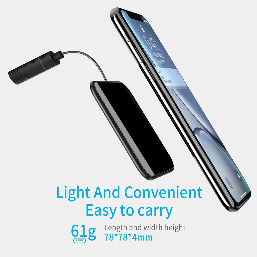 Беспроводное зарядное устройство Essager Qi для iPhone X R XS Max 8 7 Xiaomi 10 Вт Samsung S9 S8