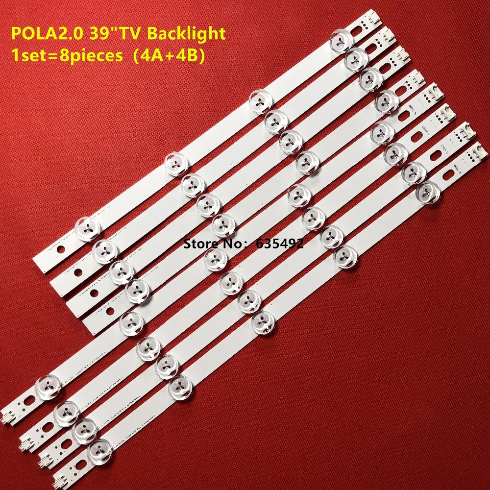 

1set =80pcs(40A+40B) LED Backlight bar For TV HC390DUN-VCFP1-21X 39LN5400 39LA6200 LG innotek POLA2.0 39"A/B Type pola 2.0