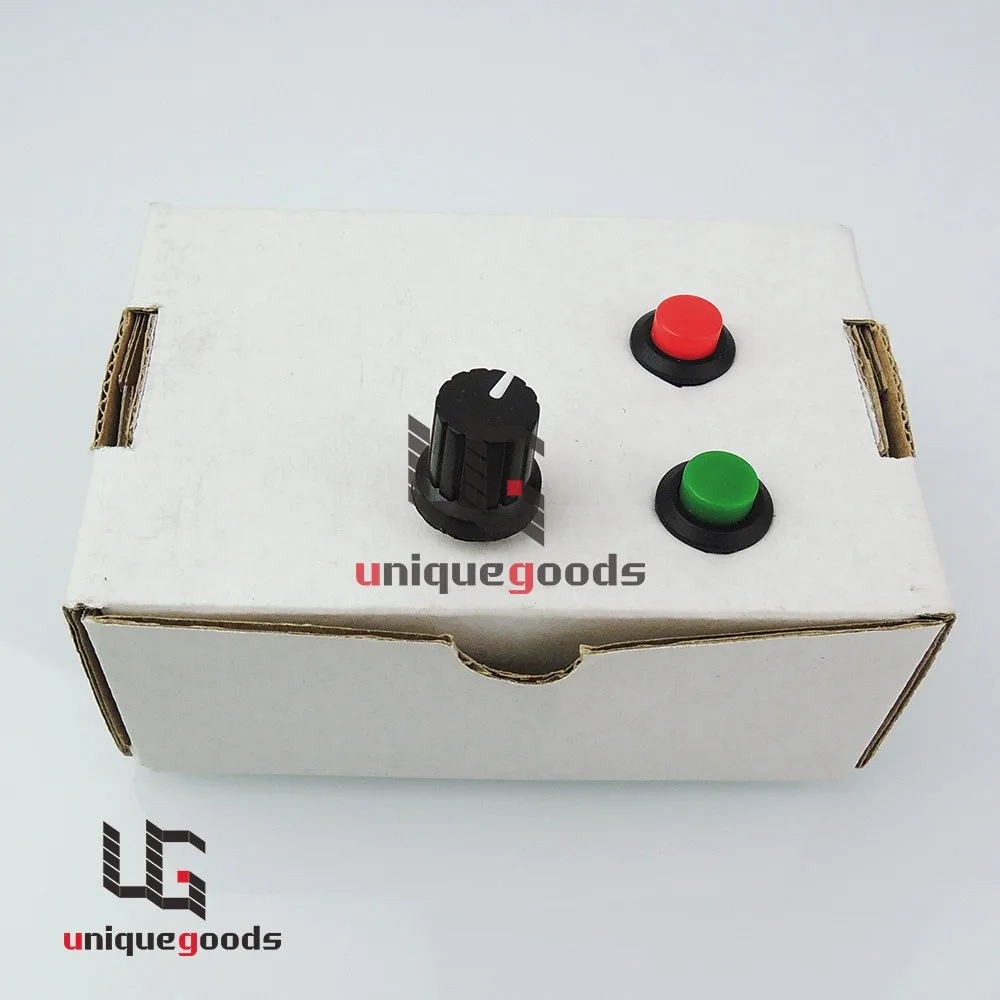 Dajustable Black Positive Reversal Switch Push Button Pwm Dc Motor Electric push rod motor controller 6V 12V 24V Push Button