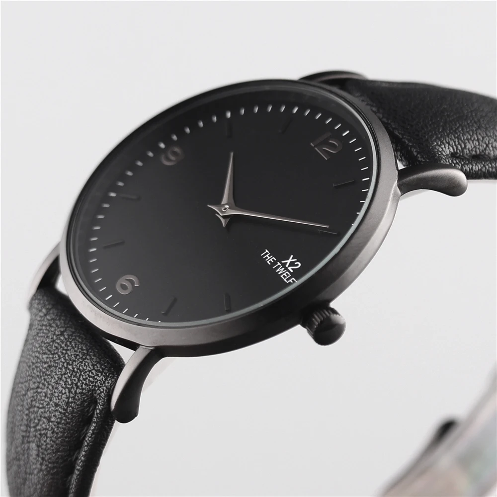 

Reloj Hombre Top Fashion Brand Luxury Watch Men Genuine Leather Watch Business Casual Quartz Wristwatch Waterproof  Male Clock