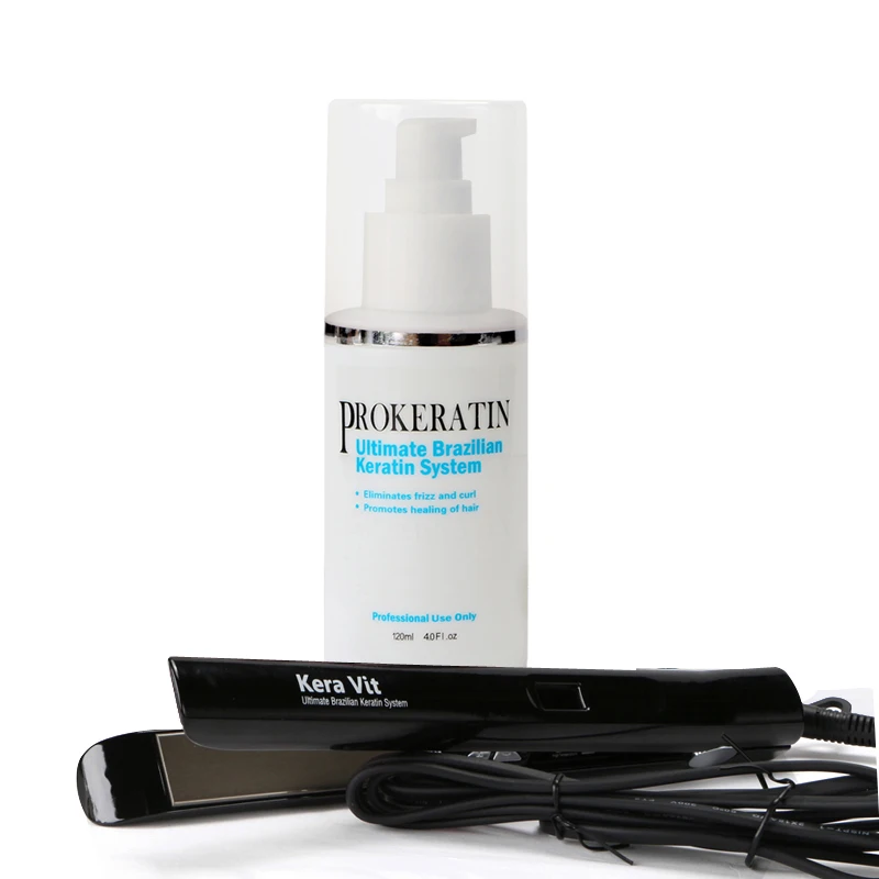 

Cheap120ml Mini brazilian keratin treatment professinal hair iron and Salon Cloth Repair hair damage at home free shipping