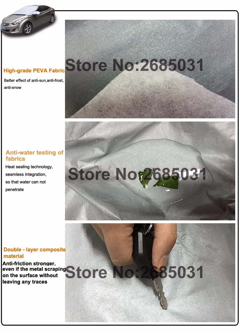 05 New Windshield Half Car Cover