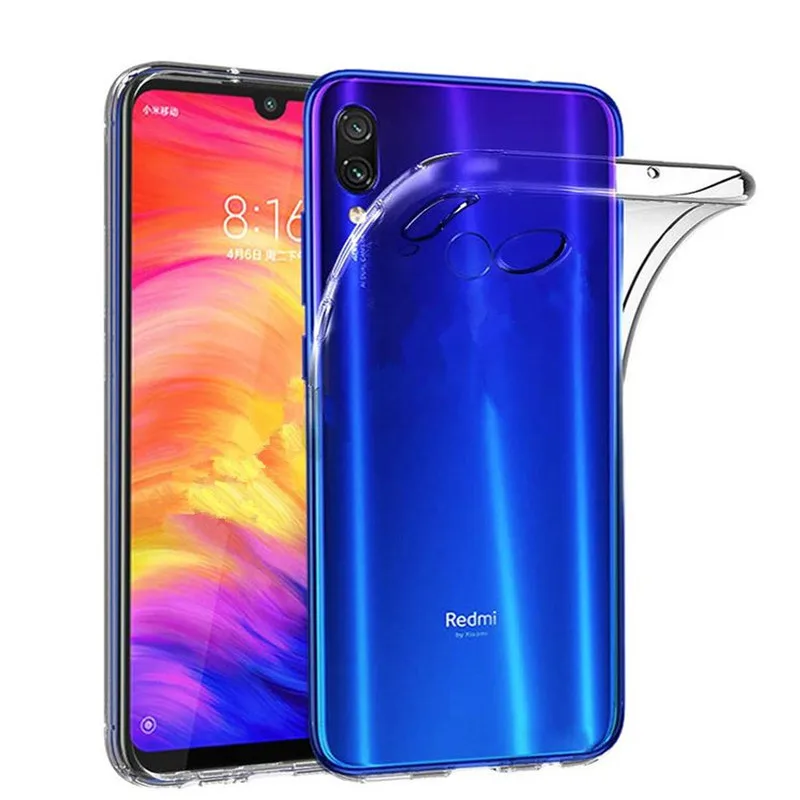 

For Xiaomi Redmi 7A Redmi 7 Soft Transparent Silicone TPU Handytasche Smartphone Protective Case Slim Flexible Durable Backcover