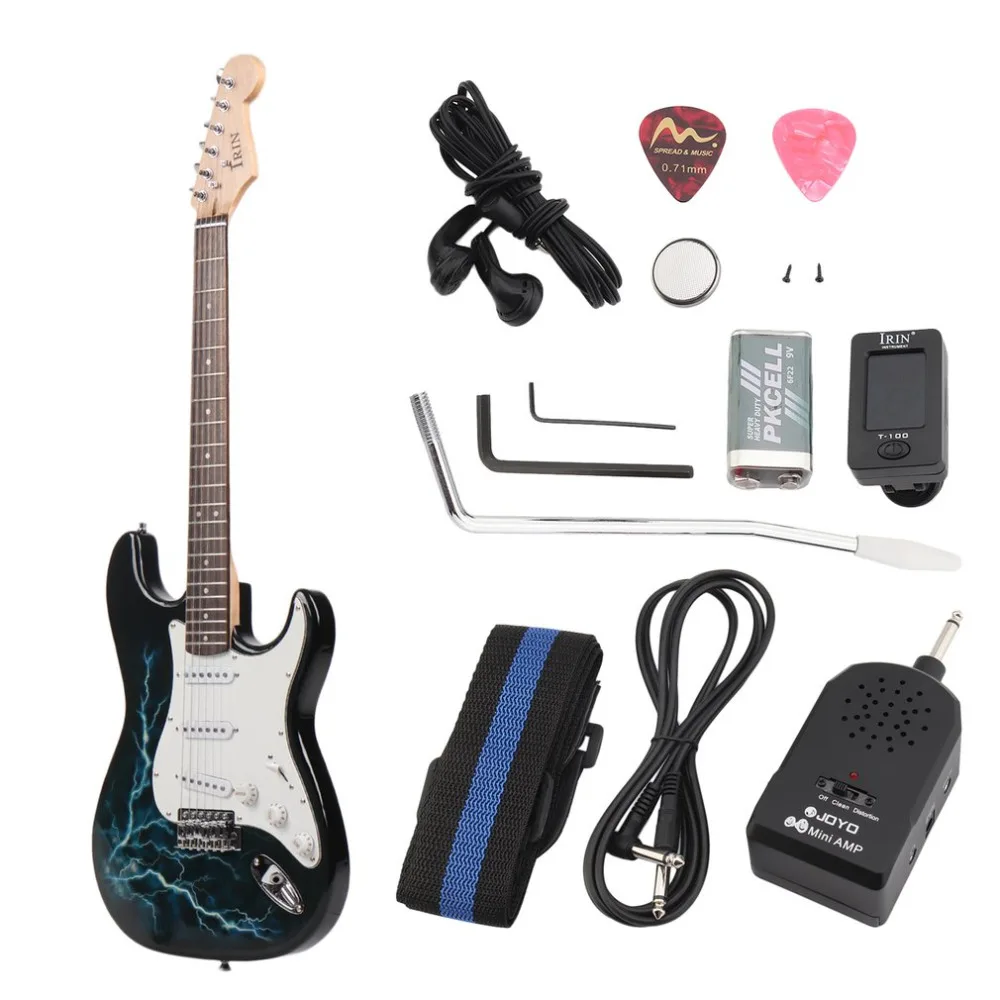 

Solid Wood Acoustic Guitar With Amplifier Tuner Professional Electric Guitar Portable Musical Instrument Good Gift Child Kid