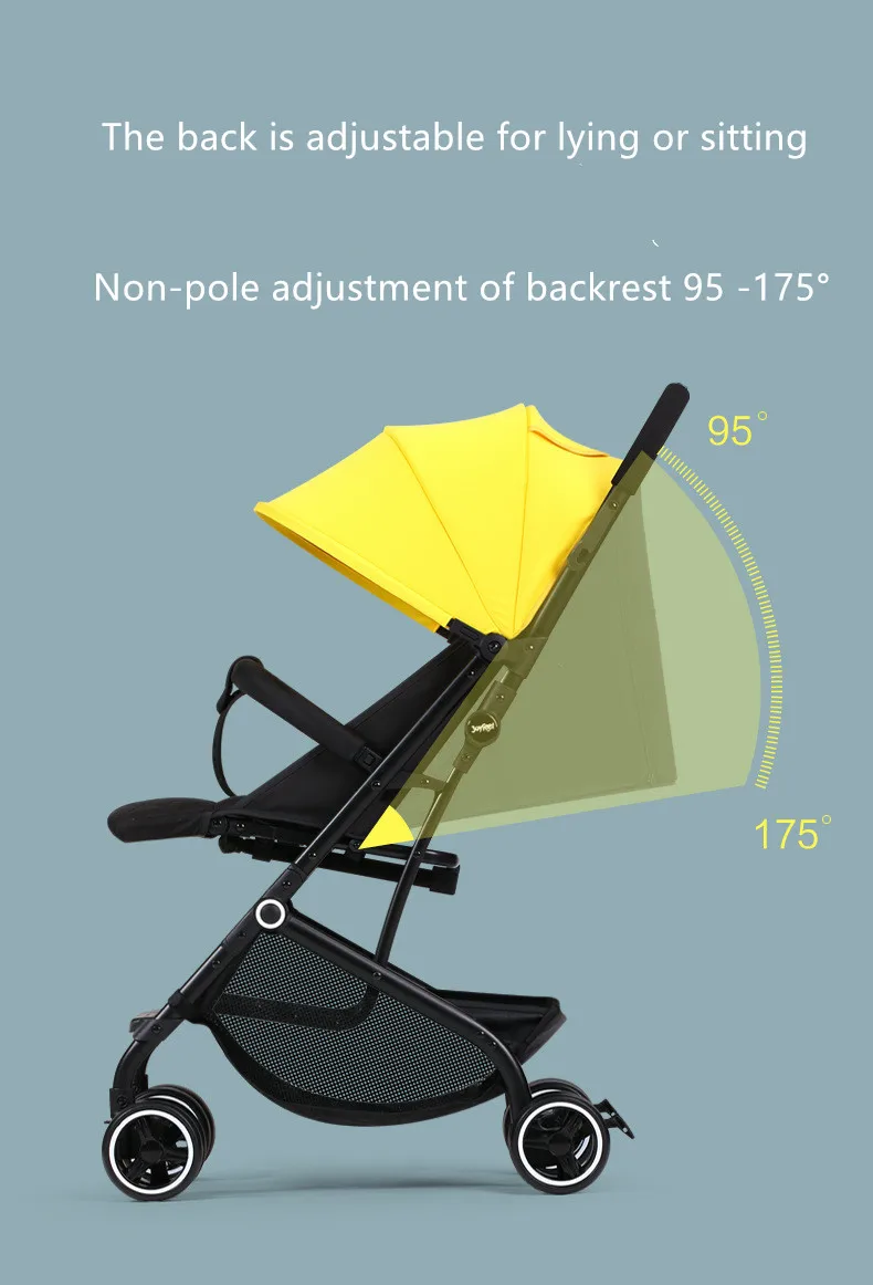 Easy to sit and lie on baby stroller ultralight portable folding baby stroller for children 0/1 to 3 years old