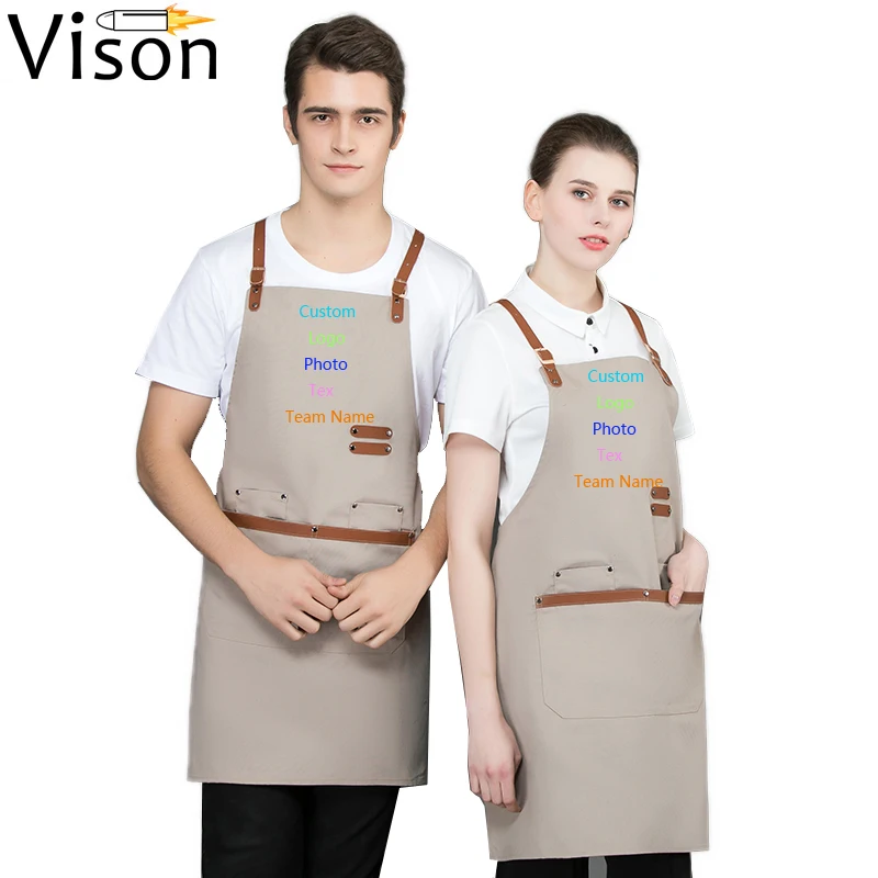 

Unisex Denim Apron Kitchen Apron For Men Chef Bartender Coffee Shop Barbecue Hairdresser Denim Aprons