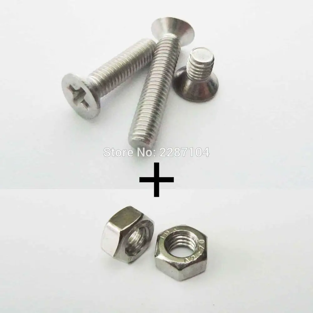 NYLOC NUTS M3 A2 STAINLESS STEEL MACHINE SCREWS COUNTERSUNK BOLTS SOCKET BOLTS 
