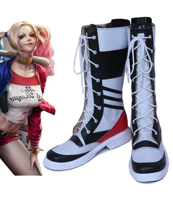 Batman Suicide Squad Harley Quinn male version cos Cosplay Shoes Boots
