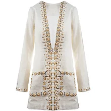 Раннее Демисезонный Для женщин V Средства ухода за кожей шеи ручной работы серии жемчуг Бисер Цветы Кнопка тонкий слой Офисные женские туфли работа верхней одежды