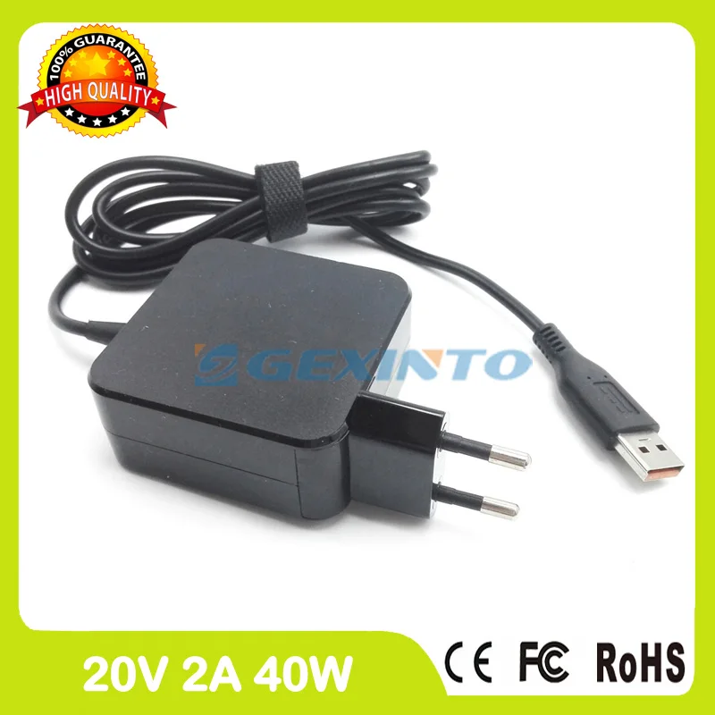 20V 2A 40W адаптер переменного тока ADL40WLF ADL40WLD 36200583 36200584 ADL40WLE зарядное устройство для