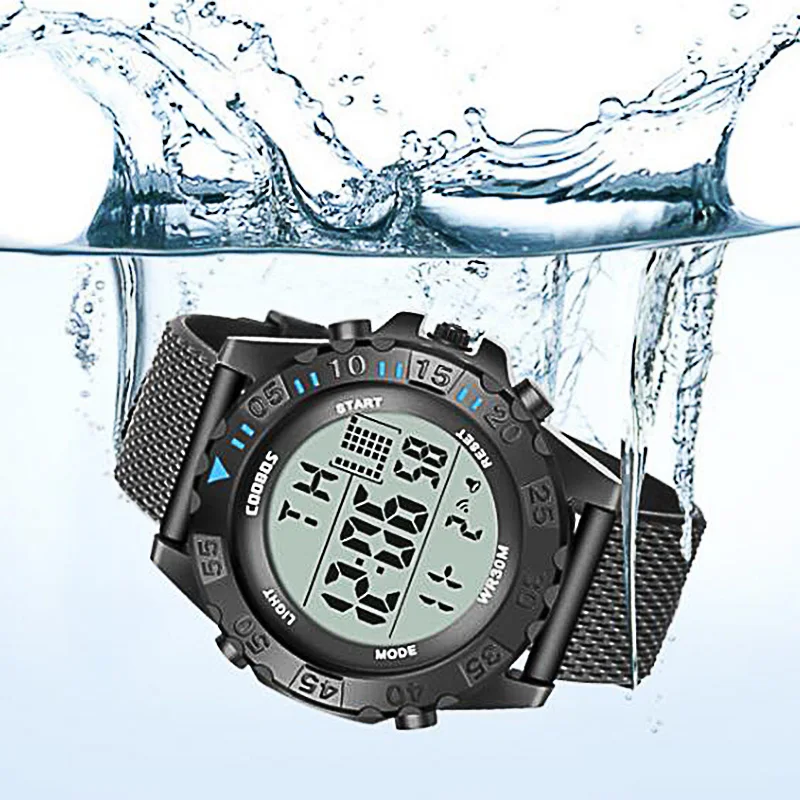 

Fashion Men's Watch Unique LED Digital Watch Men Watch Electronic Sport Watches Men Rubber Clock Relogio Masculino Reloj Hombre