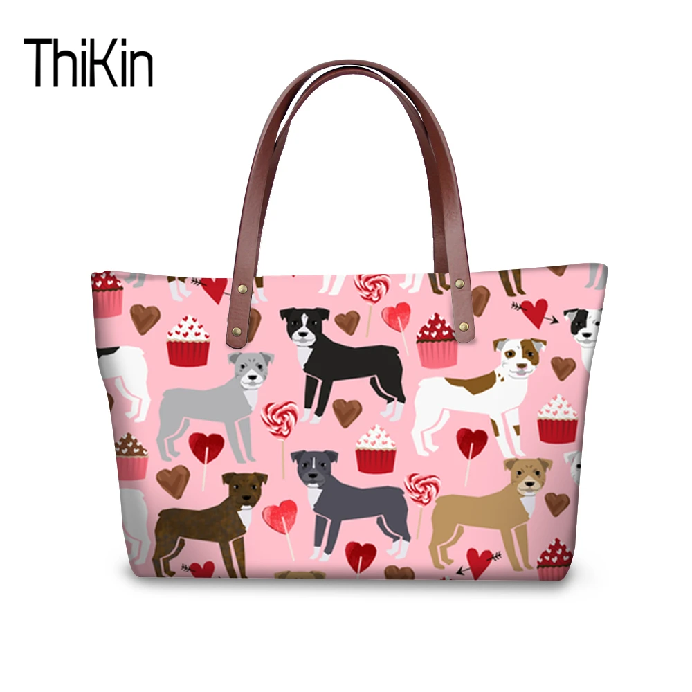 Buy THIKIN Women Shoulder Bags 3D Printing Pit Bull