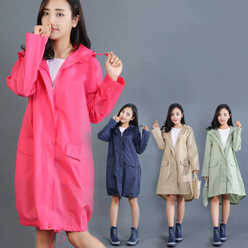 

long thin breathable raincoat women/female ponchos waterproof pullover women's rain coat chubasquero mujer