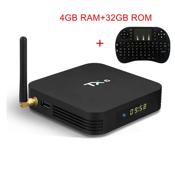 Smart box tv Android 9,0 tv Box 4k tv потоковое видео устройство TX6 4 Гб 64 Гб Allwinner H6 Ultra HD 2,4G/5G wifi BT5.0 Netflix телеприставка - Цвет: 4GB RAM 64GB ROM I8