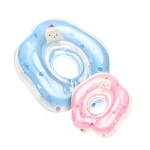 Детские короткие регулируемые кольца шеи безопасности младенцев плавательный круг для шеи Круг для купания надувной круг для купания ребенка бассейна аксессуары 0-3years