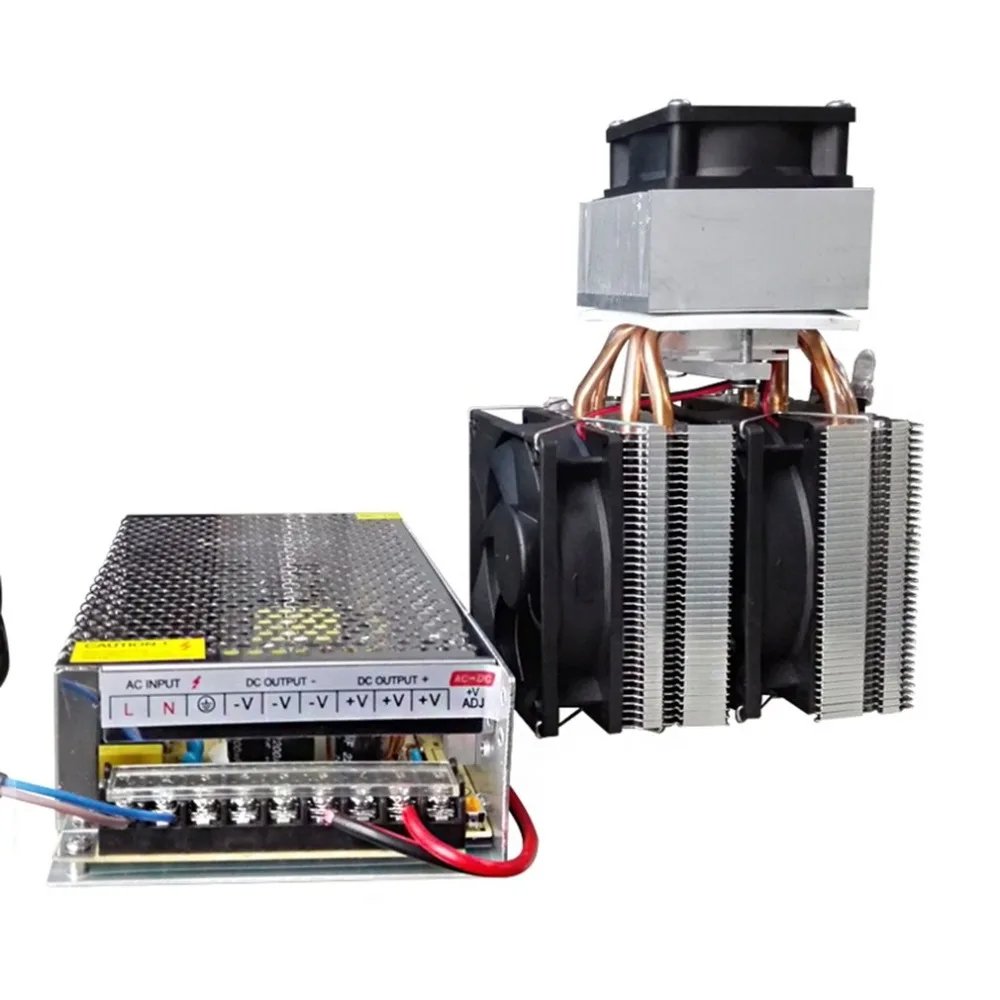 

DC 12V Peltier Refrigeration Air Cooling Radiator DIY System 20A 180W Semiconductor Refrigerator Air Conditioner