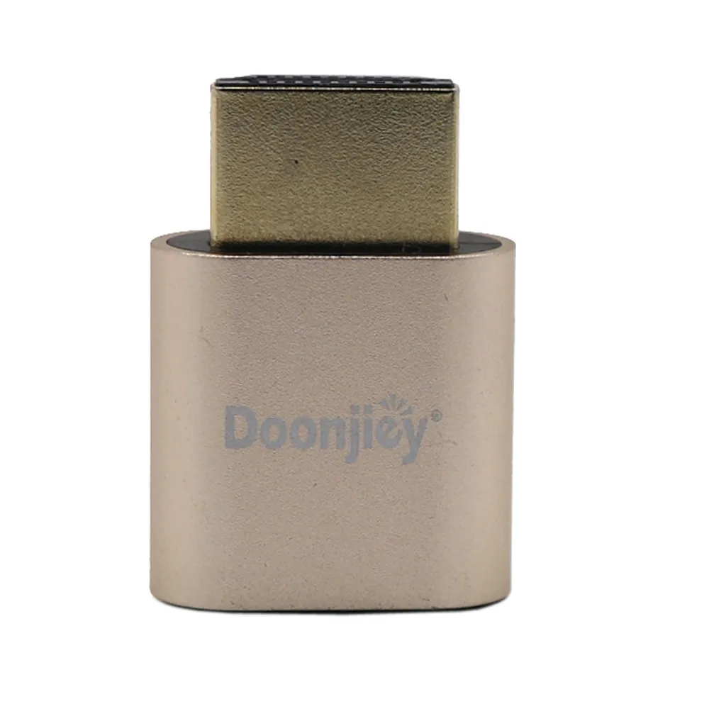 HDMI DDC EDID Teat Plug Безголовый фантомный эмулятор отображения компьютерный монитор подходит для безголовых 1920x1080 QIY24 DT