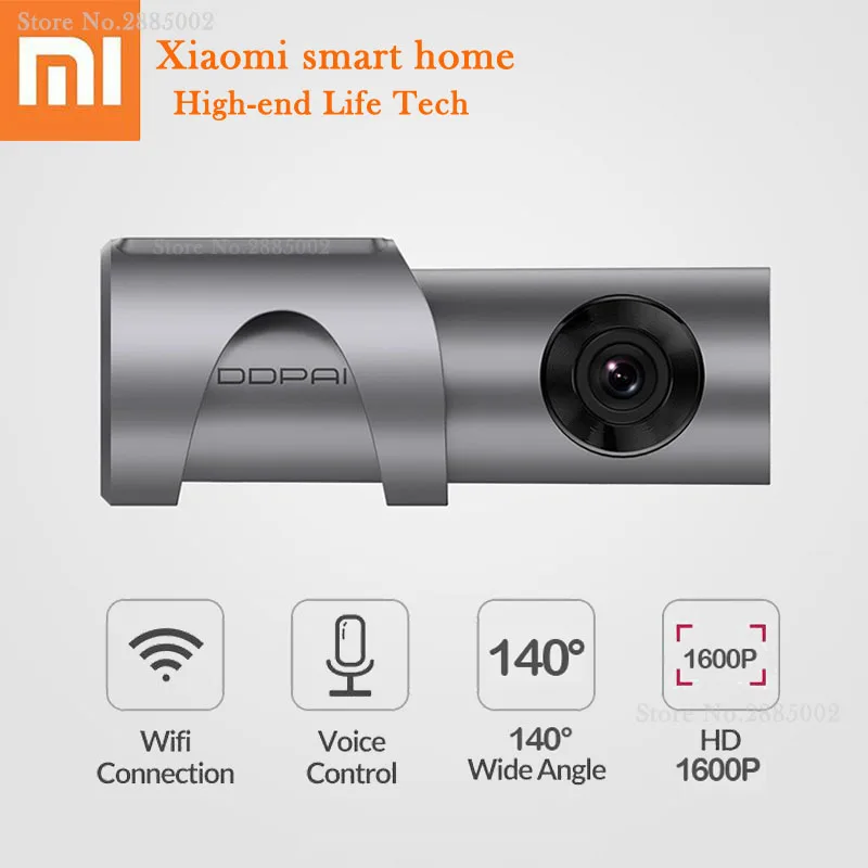 

Xiaomi DDPAI Mini3Pro Car DVR Recorder Wifi 2.4GHz 1600P HD 500W pixel Night Vision Voice Control G-sensor Auto Drive Car Camera