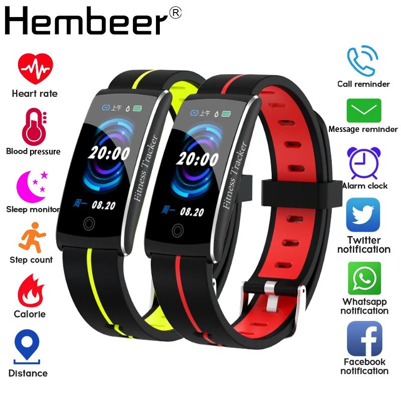 

Lover's Smart Watch Blood Pressure Measurement Heart Rate Fitness Tracker Fashion Sports For Men Women's Digital watch reloj