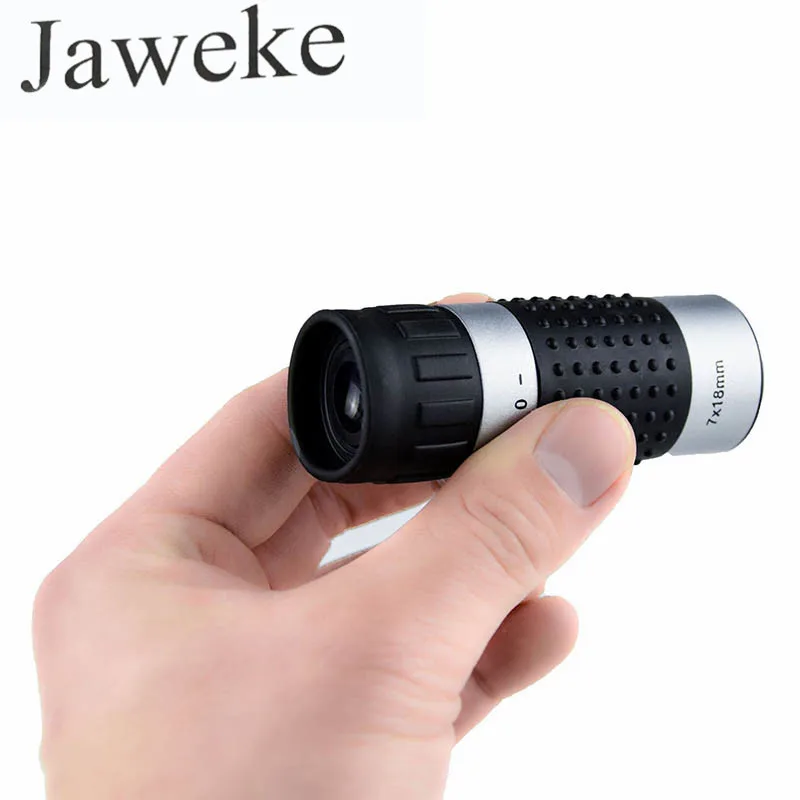 JAWEKE 7x18 جيب أحادي في الهواء الطلق HD المحمولة مناظير تلسكوب صغير ل الصيد والملاحة حفلات سفر عرض