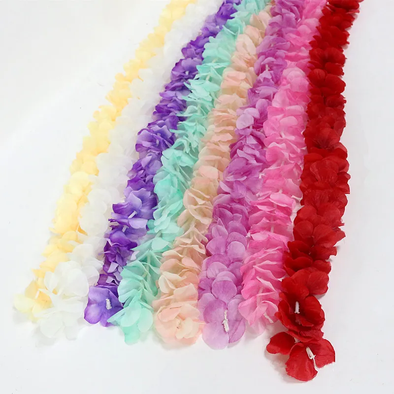  Flone Artifiical Wisteria Bean Vine Simulation Colorful Flower Rattan Silk Flower Wedding Party Scene Stage Decor Fake Flowers (15)