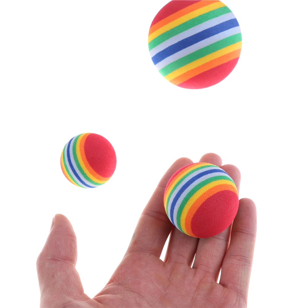 5 шт. 3,5 см 4,2 см 6,3 см Радуга Цвет EVA Материал мяч малыш Забавные игрушки поролоновой губки Шары Детей открытый Play