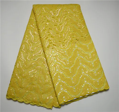 Африканские шнурки из органзы дизайн ткани с блестками и камнями нигерийские вечерние платья Шитье - Цвет: 9