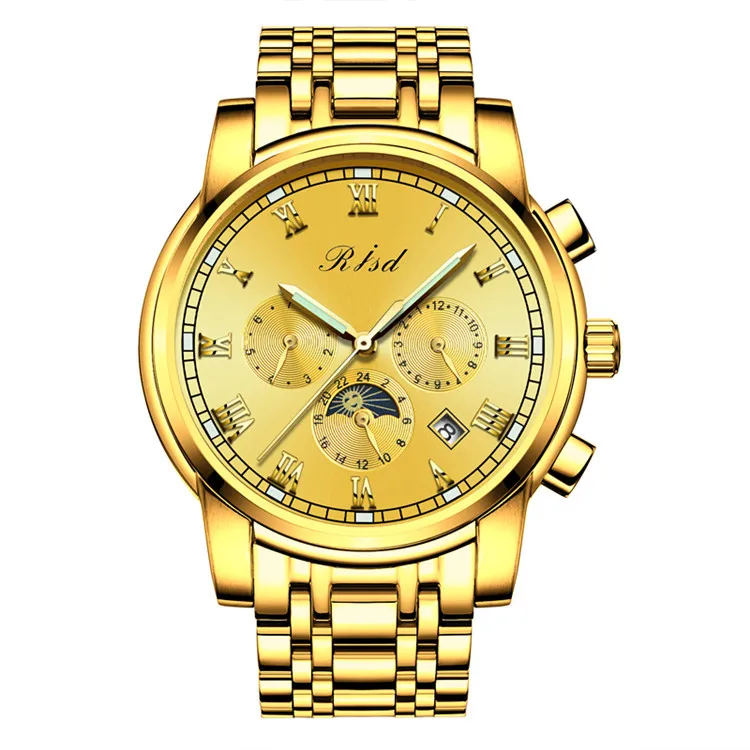 2016 New Luxury Watch Brand Automatic mechanical Watch Men Steel Fashion Clock Male Waterproof Watches With