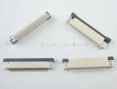 

50Pcs FPC FFC 0.5mm Pitch 34Pin Drawer Type Ribbon Flat Connector Bottom Contact for LCD screen interface of MP3/DVD/Phone