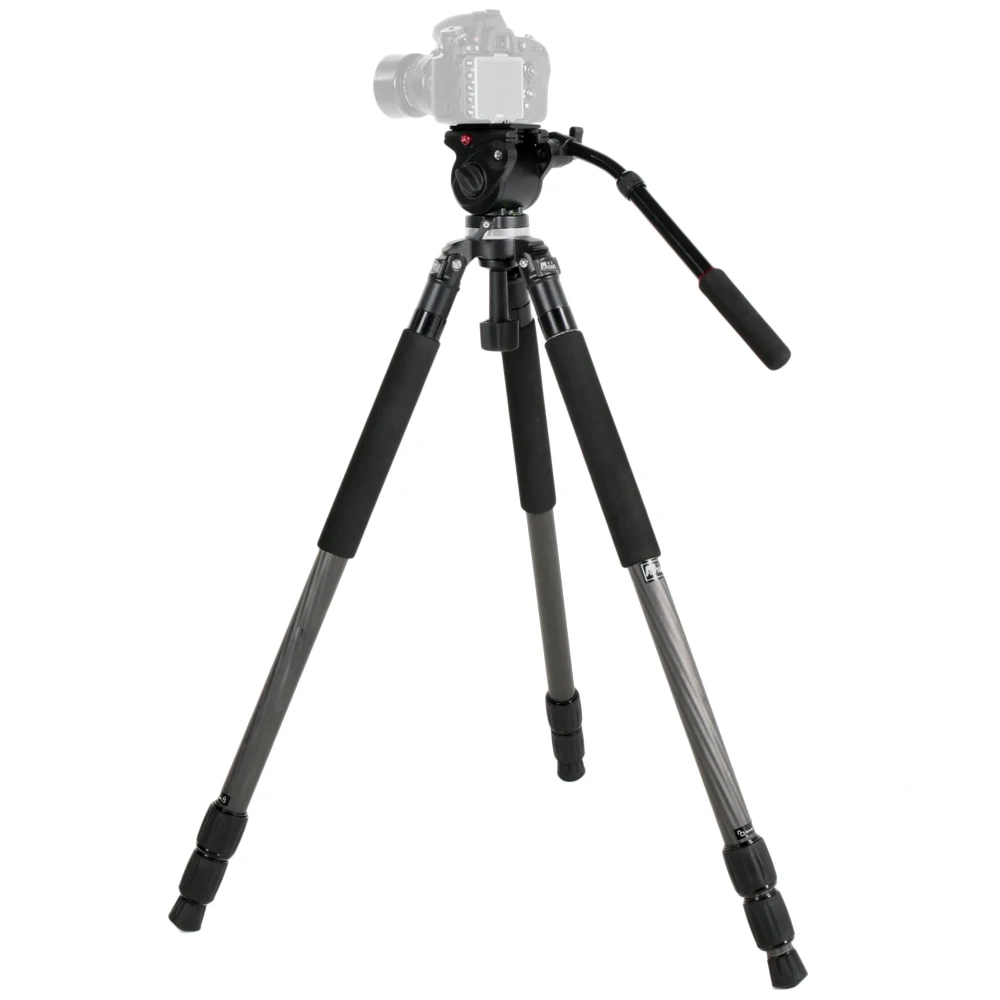 JIEYANG JY0509C Hydraulic Video Tripod with 65mm Bowl Tripod Head