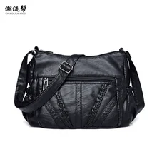 Женская сумка мягкая сумка через плечо из искусственной кожи женская сумка Хобо-мессенджер Feminina роскошная женская дизайнерская сумка