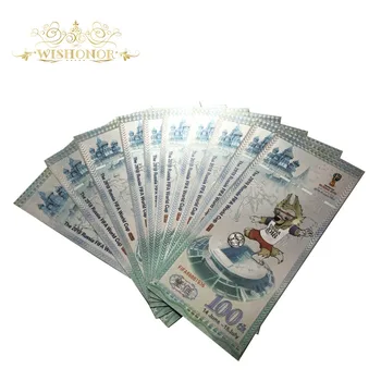 

100Pcs/Lot Color Banknotes Russia 100 Rubles Replica Fake Money Best Europe Business Gifts Banknotes Paper Money For Collection