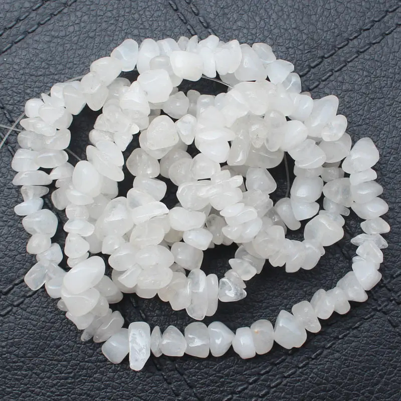 3-9 мм натуральный Перидот, кунцит, Чароит, ларима камень неправильные бусины 3" /86 см на прядь - Цвет: White Jade