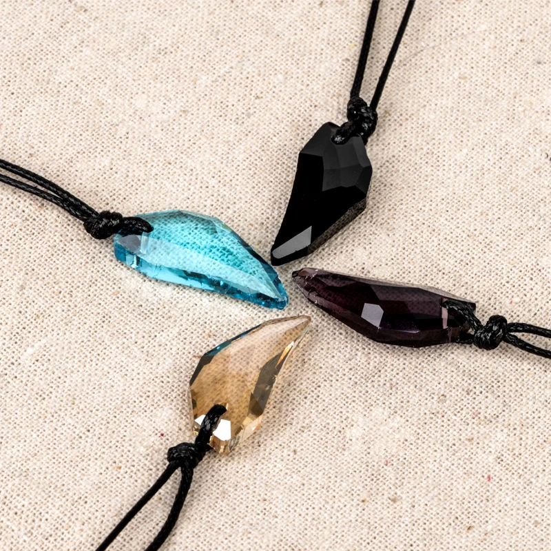 Men Antique Crystal Stark Wolf Fang Tooth Pendant Necklace Vintage Wolf Tooth Dragon Rhinestone Pendant Necklace jewellery