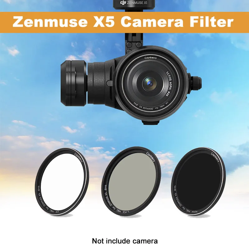 Фильтр для объектива камеры Zenmuse X5 Kit ND8 ND16 ND64 CPL UV для DJI Inspire 2 Zenmuse X5S X5R фильтр для дрона камеры