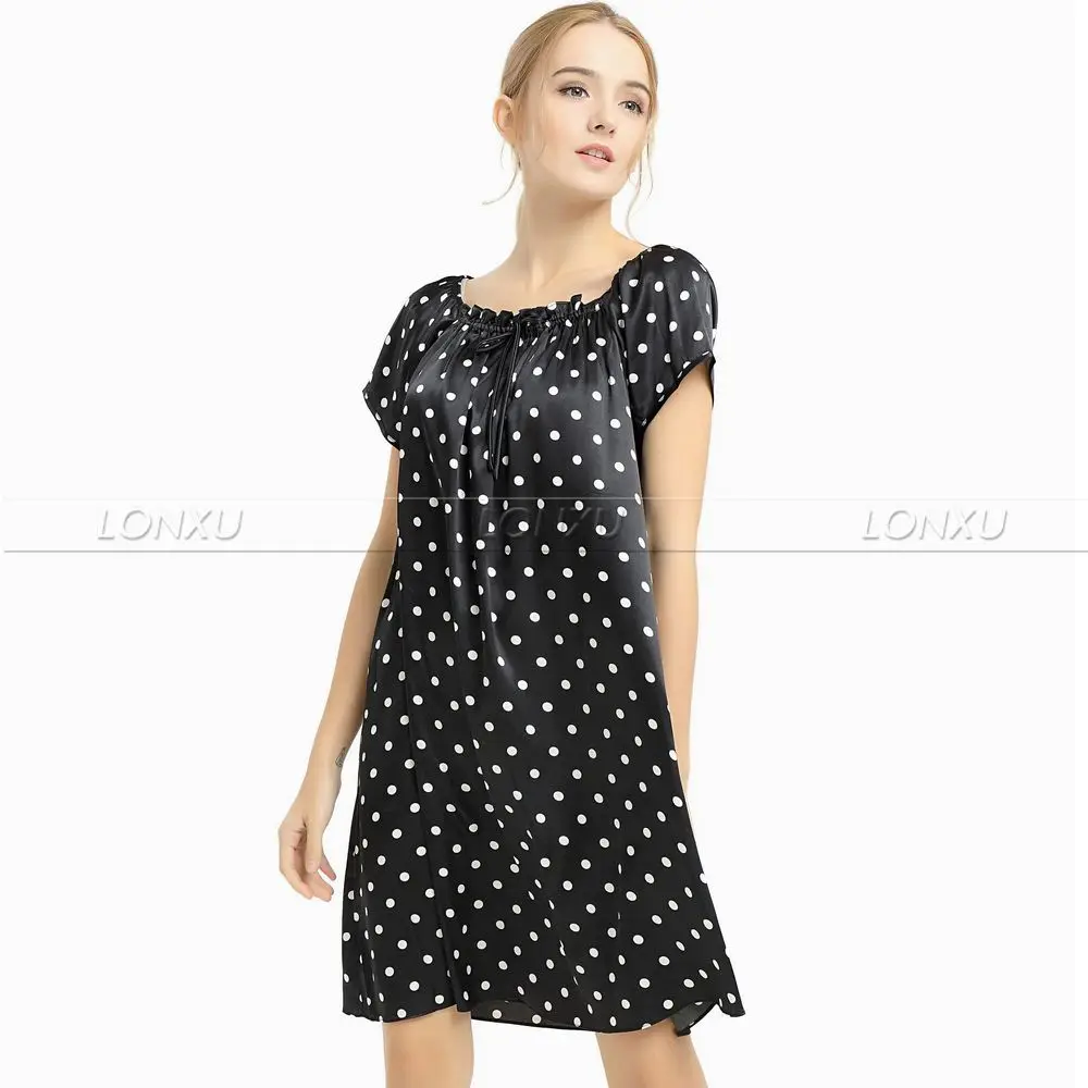 

Womens Silk Satin Sleepwear Sleepshirts Nightdress Lingerie Nightskirt Loungewear pajamas S M L XL 2XL 3XL___Gifs