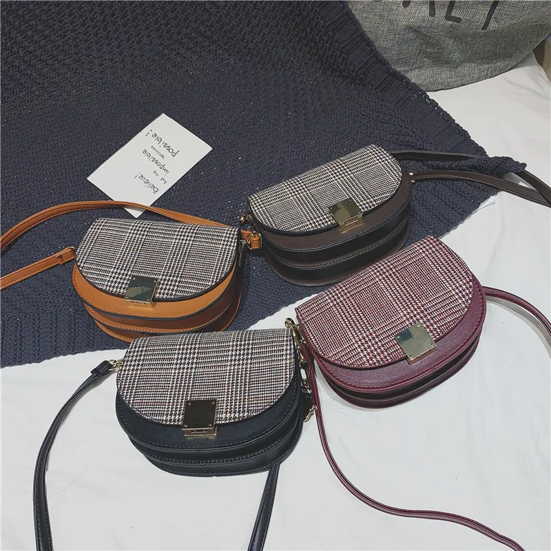 

Vintage Women Saddle Crossbody Bag Pu Leather Fashion Ladies Shoulder Bag Brand Design Women Messenger Bag Bolsa
