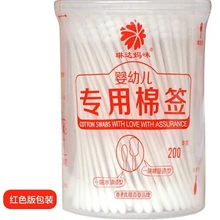 Детские ватные палочки детские чистые тампоны детские медицинские ватные палочки 200 шт