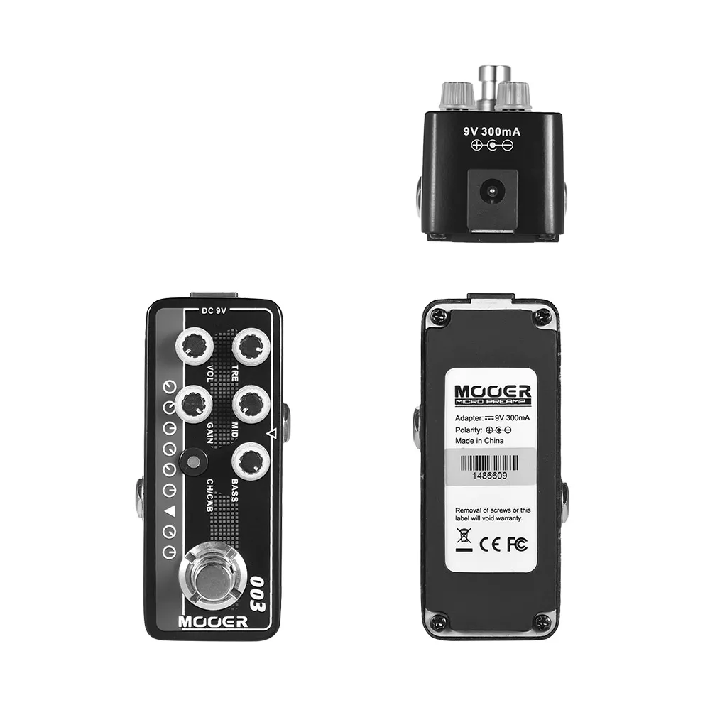 MOOER MICRO PREAMP Series003 power-Zone в американском стиле с высоким коэффициентом усиления Цифровой Предварительный усилитель педаль гитарного эффекта True Bypass