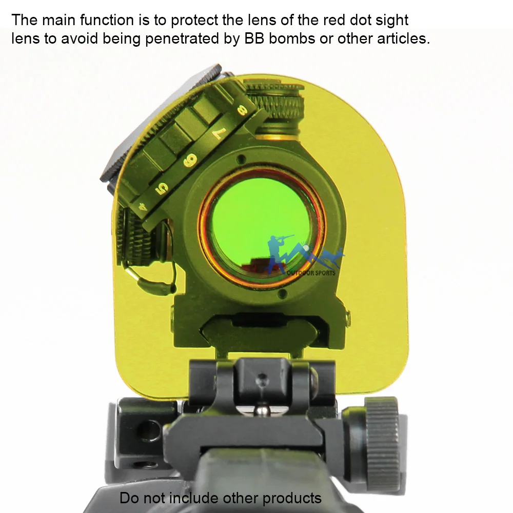 PPT 2 шт объектив страйкбол линза прицела протектор Красный точка область Защитная крышка подходит 7/" Пикатинни OS33-0073