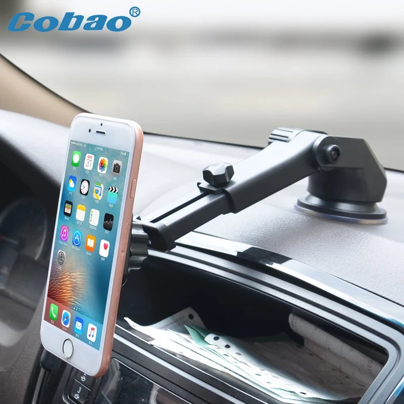 Cobao Телескопический автомобильный держатель для телефона iPhone 7 на лобовое стекло
