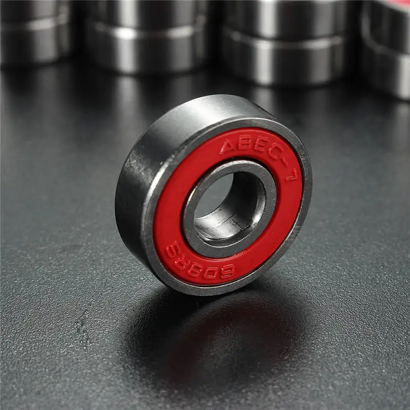 Professional 10 PCS ABEC 7 608RS Skate Scooter Skateboard Wheels Spare Bearings Ball Roller Highest Precision Shafts