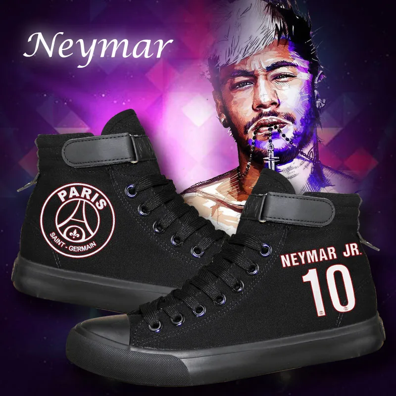 HOT SALE Neymar canvas shoes flat student Casual shoes gift for teenagers high quality luminous printing shoes