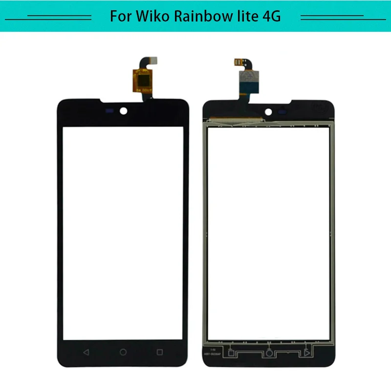 5 шт./лот сенсорный экран для Wiko Rainbow Lite 4G сенсорный экран стекло дигитайзер Сенсорная панель Замена