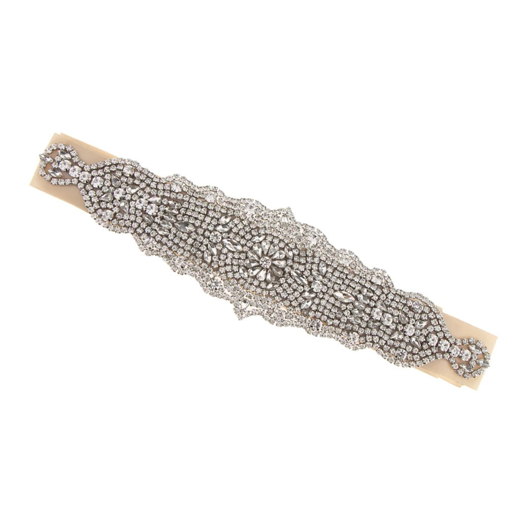 Elegant Wedding Belt Applique Beaded Bride Sash Wedding Dress Accessory for Wedding Party Dress DIY Decoration Multi Type 