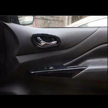 

For Nissan Terra 2018 4PCS Wood ABS Chrome Car Door Interior Handle Bowl Protector Cover Trim Moldings Car Styling Accessories